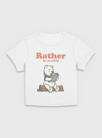 Disney Winnie The Pooh Rather Be Reading Women Baby T-Shirt