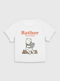 Disney Winnie The Pooh Rather Be Reading Women Baby T-Shirt