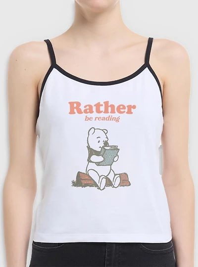 Disney Winnie The Pooh Rather Be Reading Womens Cami