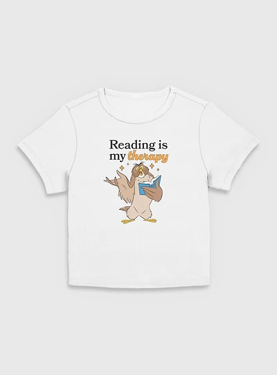 Disney Winnie The Pooh Reading Is My Therapy Women Baby T-Shirt
