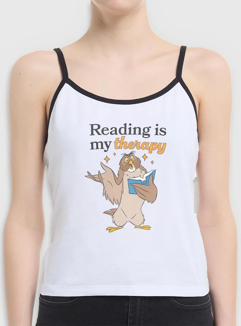 Disney Winnie The Pooh Reading Is My Therapy Womens Cami