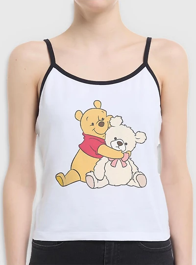 Disney Winnie The Pooh Two Cute Bears Womens Cami