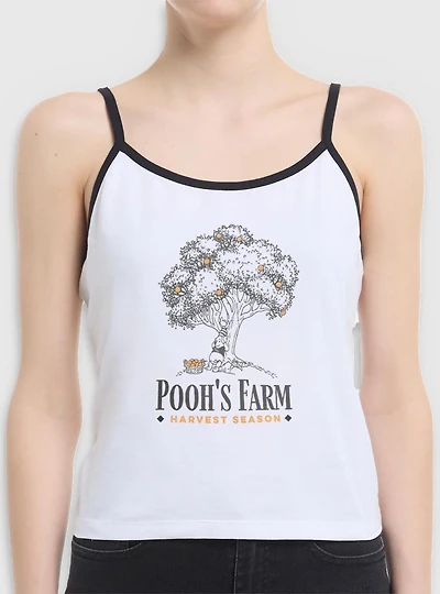 Disney Winnie The Pooh Pooh's Farm Harvest Season Womens Cami