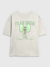 Disney The Princess And Frog Team Bride Happily Ever After  Womens Skimmer T-Shirt