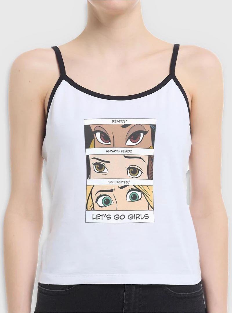 Disney Princesses Let's Go Girls Womens Cami
