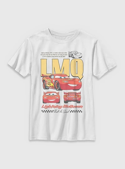 Disney Pixar Cars Lighting McQueen Poster Youth T-Shirt