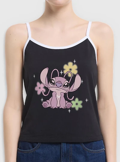 Disney Lilo & Stitch Angel Flowers Womens Cami
