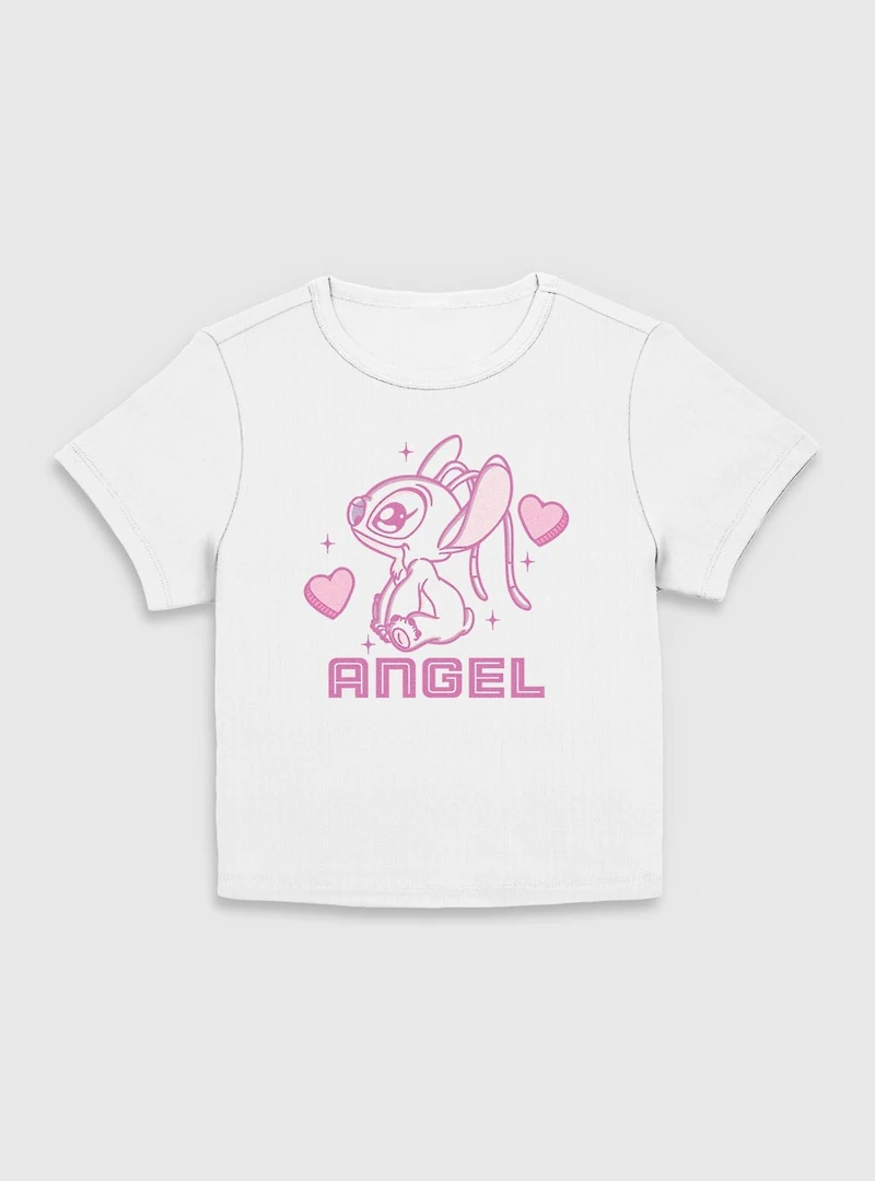 Disney Lilo & Stitch Angel Hearts Women Baby T-Shirt