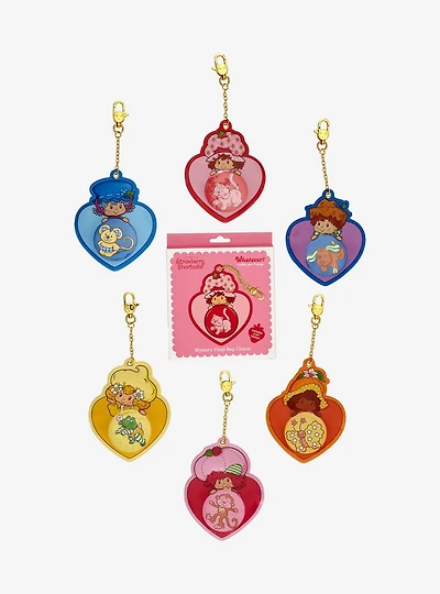 Whatever! Makes You Happy x Strawberry Shortcake Blind Bag Scented Button Holder Bag Charm