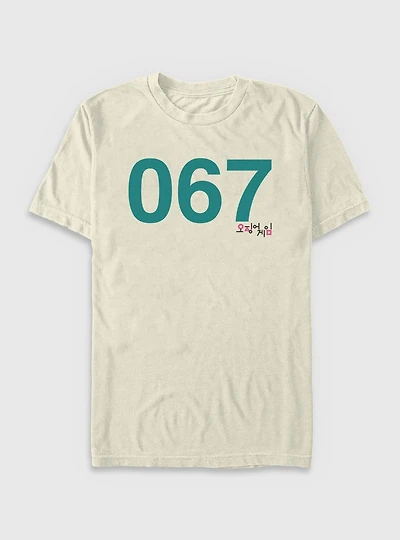 Squid Game Costume 067 Garment Dye T-Shirt