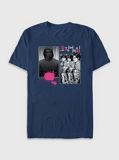 Squid Game Manga Panel Garment Dye T-Shirt