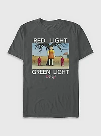 Squid Game Red Light Green Garment Dye T-Shirt
