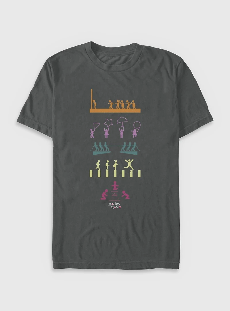 Squid Game Icons Garment Dye T-Shirt