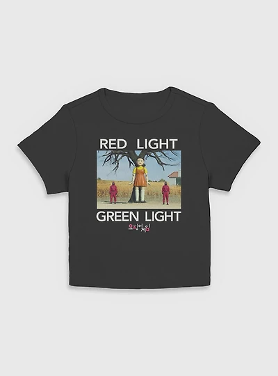 Squid Game Red Light Green Womens Baby T-Shirt