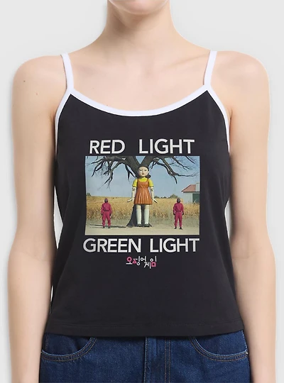 Squid Game Red Light Green Womens Cami