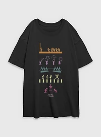 Squid Game Icons Womens Oversized T-Shirt
