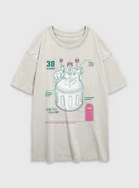 Squid Game Round And Carousel Womens Oversized T-Shirt