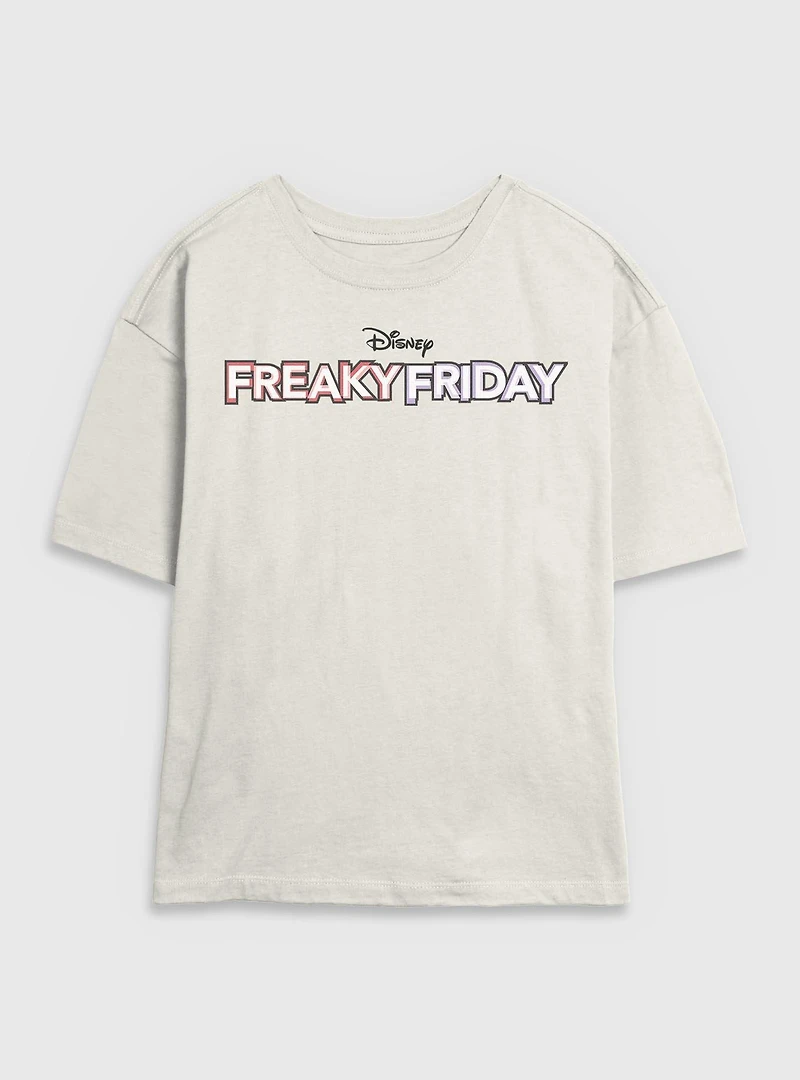 Disney Freaky Friday Logo Womens Skimmer T-Shirt
