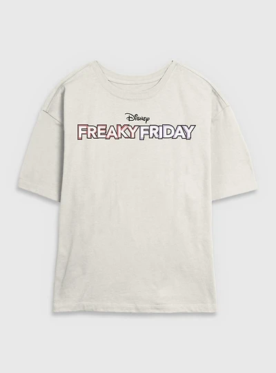 Disney Freaky Friday Logo Womens Skimmer T-Shirt