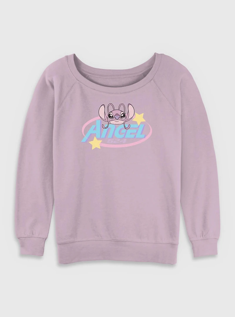 Disney Lilo & Stitch Angel 624 Womens Slouchy Sweatshirt