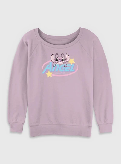 Disney Lilo & Stitch Angel 624 Womens Slouchy Sweatshirt