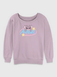 Disney Lilo & Stitch Angel 624 Womens Slouchy Sweatshirt