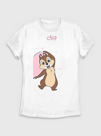 Disney Chip 'n Dale Heart Womens T-Shirt