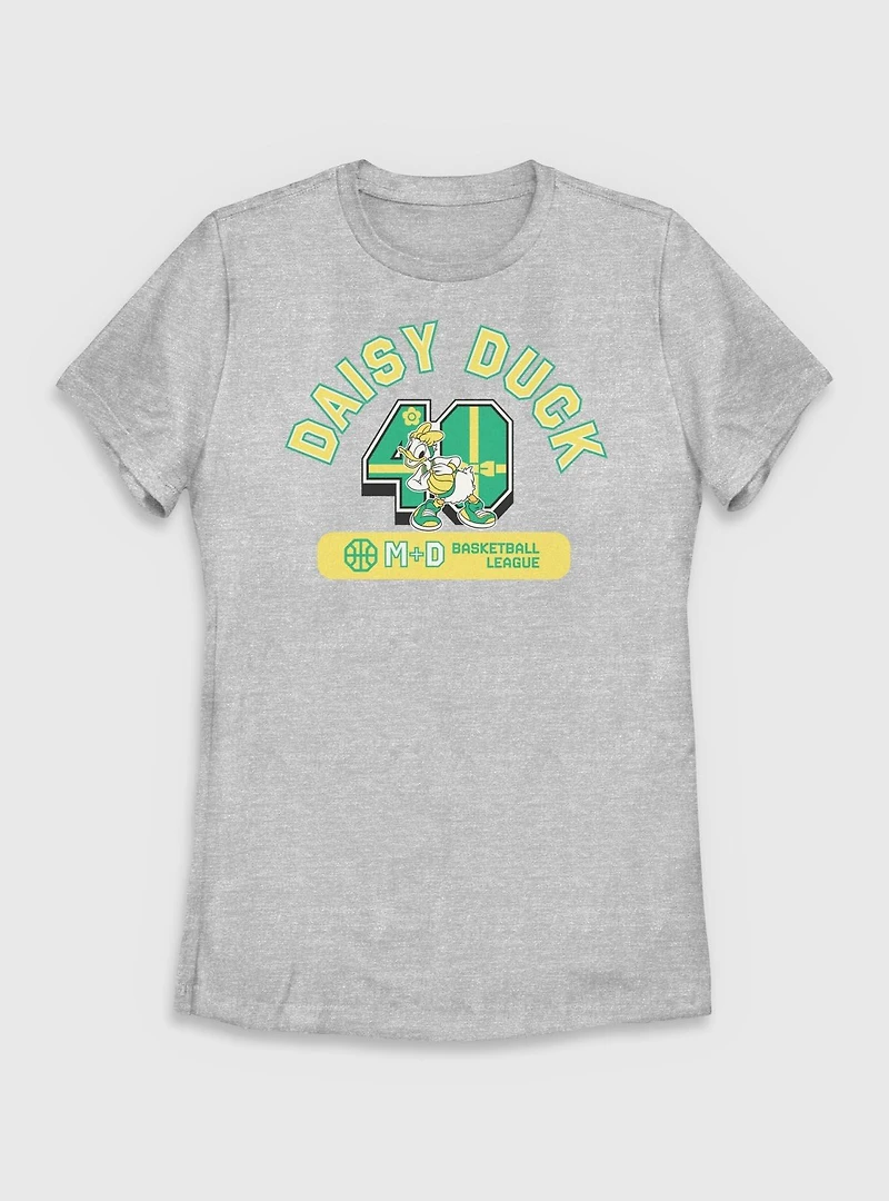 Disney Daisy Duck Basketball League Womens T-Shirt