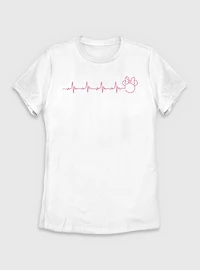 Disney Minnie Mouse Heartbeat Womens T-Shirt
