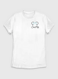Disney Minnie Mouse Nurse Head Womens T-Shirt