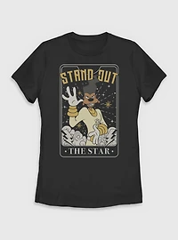 Disney Goofy Powerline Star Tarot Womens T-Shirt