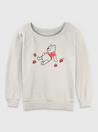 Disney Winnie The Pooh Belly Berry Womens Slouchy Sweatshirt