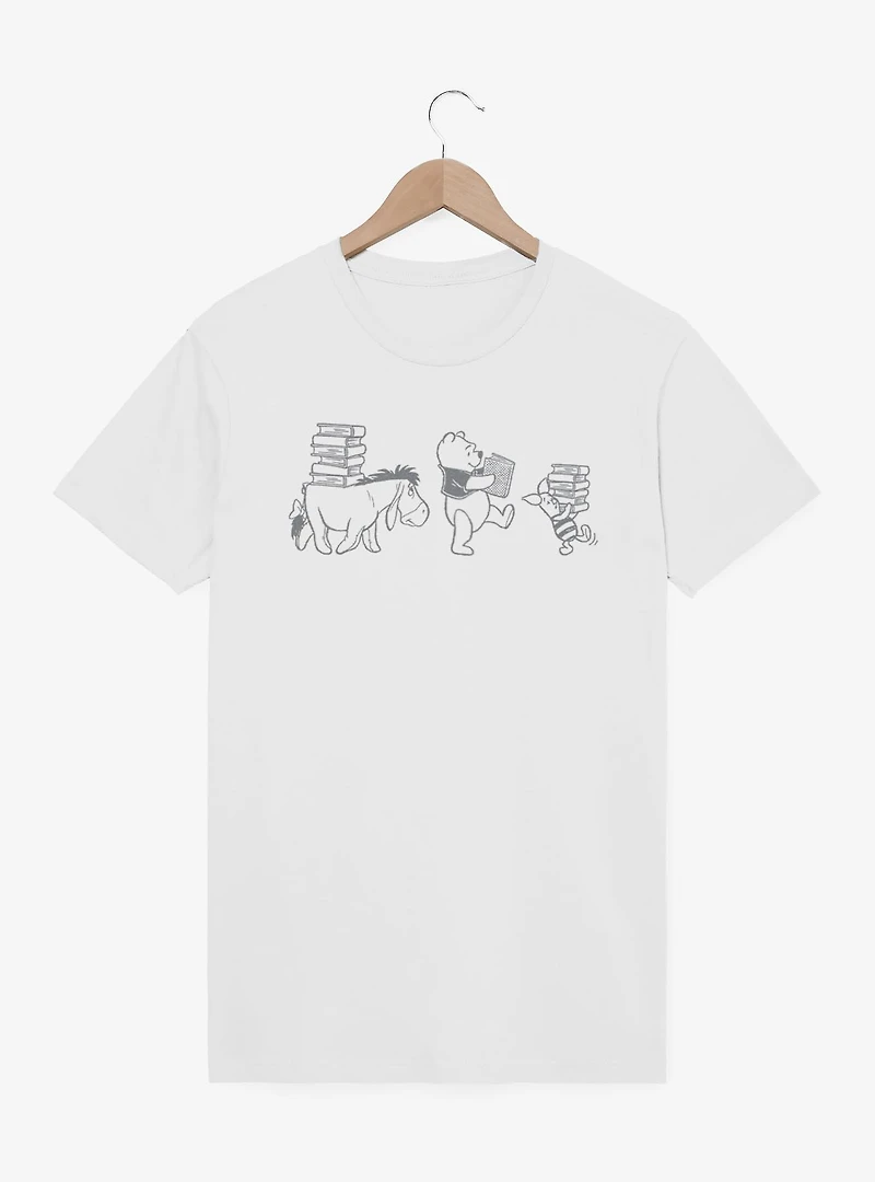 Disney Winnie The Pooh Carrying Books T-Shirt
