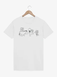 Disney Winnie The Pooh Carrying Books T-Shirt