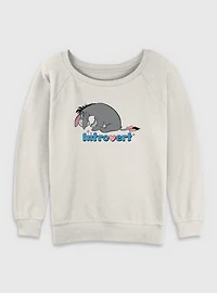 Disney Winnie The Pooh Introvert Eeyore Womens Slouchy Sweatshirt