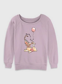 Disney Winnie The Pooh Bother Free Womens Slouchy Sweatshirt