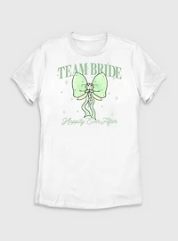 Disney The Princess And Frog Team Bride Happily Ever After  Womens T-Shirt