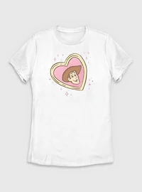 Disney Pixar Toy Story Woody Heart Locket Womens T-Shirt