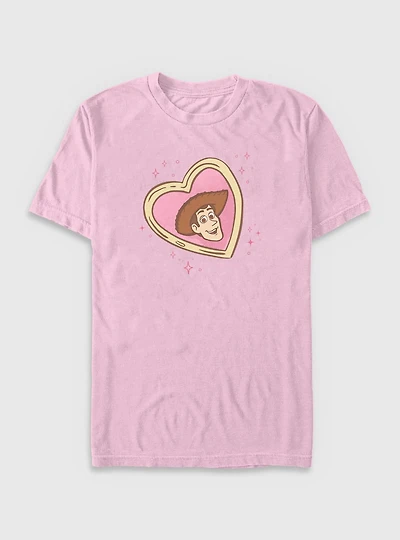 Disney Pixar Toy Story Woody Heart Locket Garment Dye T-Shirt