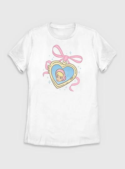 Disney Pixar Toy Story Bo Peep Heart Locket Womens T-Shirt