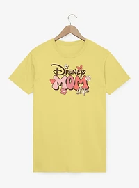 Disney Mom Life Retro Flowers Garment Dye T-Shirt
