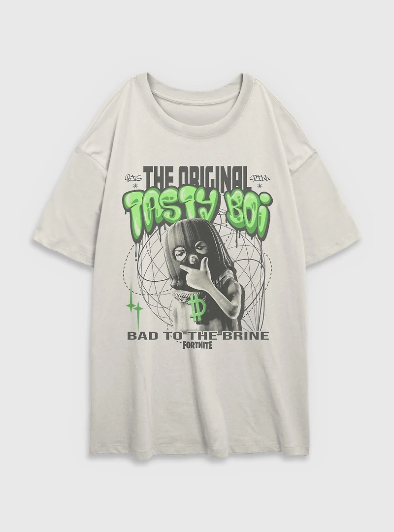 Fortnite Bad Brine Womens Oversized T-Shirt