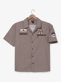 Star Wars The Mandalorian Din Djarin Striped Mechanic Woven Button-Up - BoxLunch Exclusive