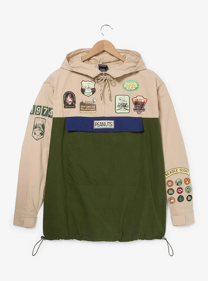 Peanuts Beagle Scouts Badges Color Block Windbreaker - BoxLunch Exclusive