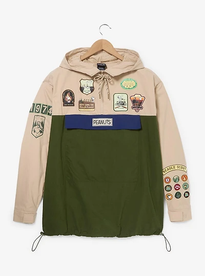 Peanuts Beagle Scouts Badges Color Block Windbreaker - BoxLunch Exclusive