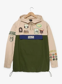 Peanuts Beagle Scouts Badges Color Block Windbreaker - BoxLunch Exclusive