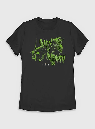 Alien: Earth Xenomorph Title Womens T-Shirt