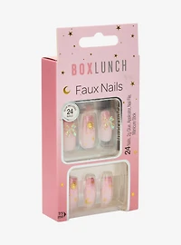 Pink Celestial Icons Faux Nail Set — BoxLunch Exclusive