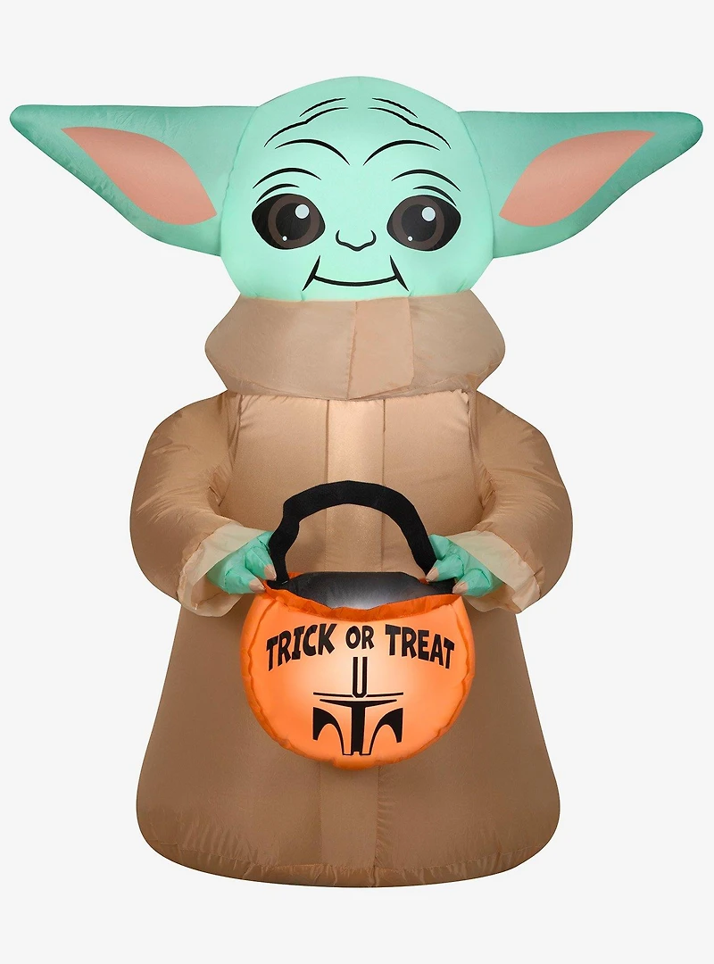 Star Wars The Mandalorian The Child with Treat Sack Airblown