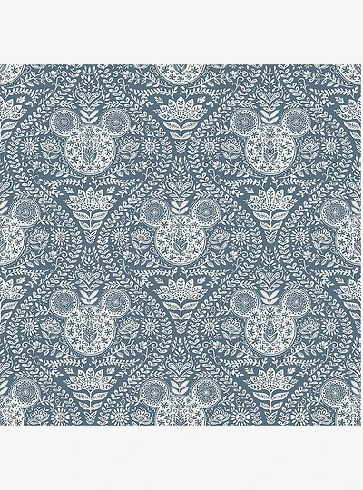 Disney Mickey Mouse Blue Block Print Peel & Stick Wallpaper